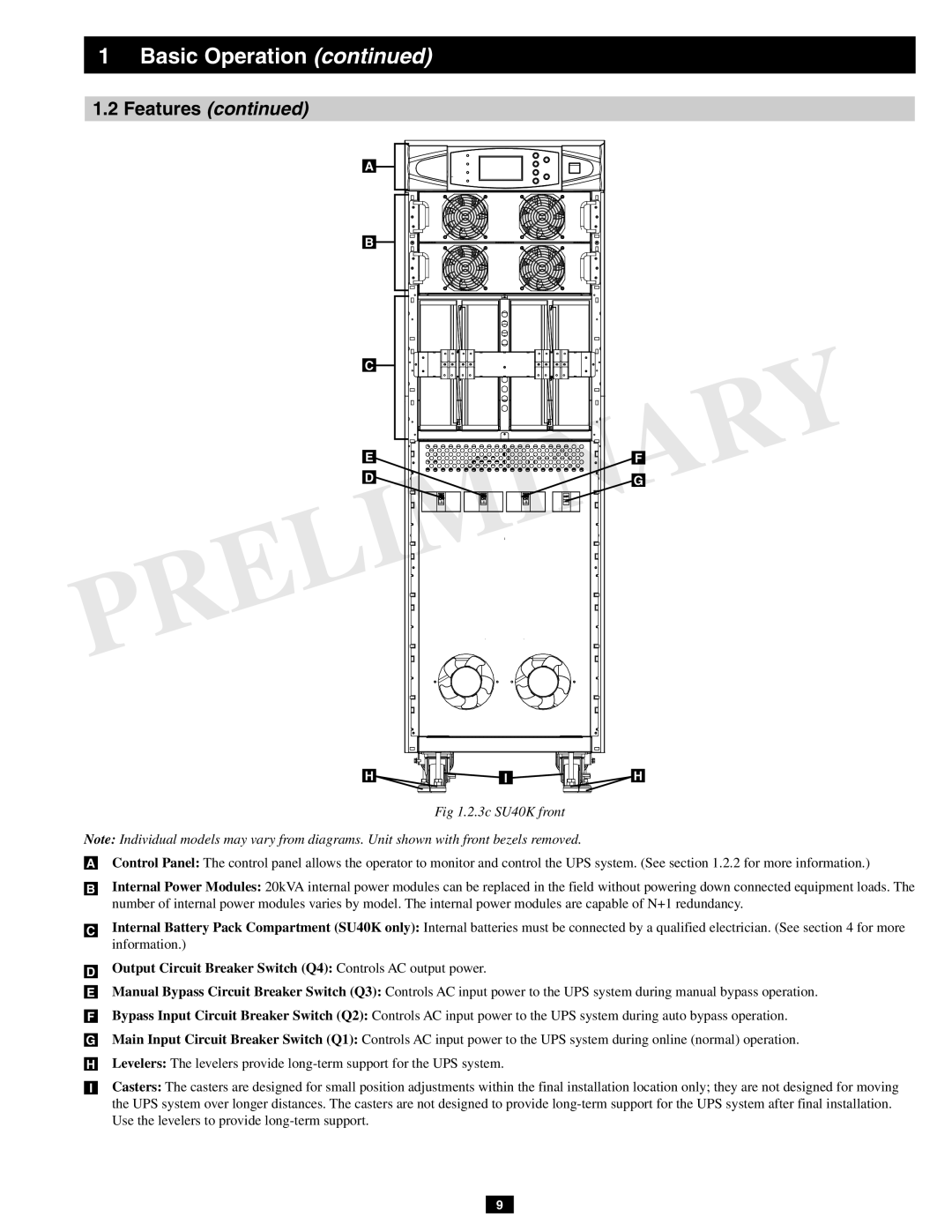 Tripp Lite SU60KX manual 3c SU40K front 