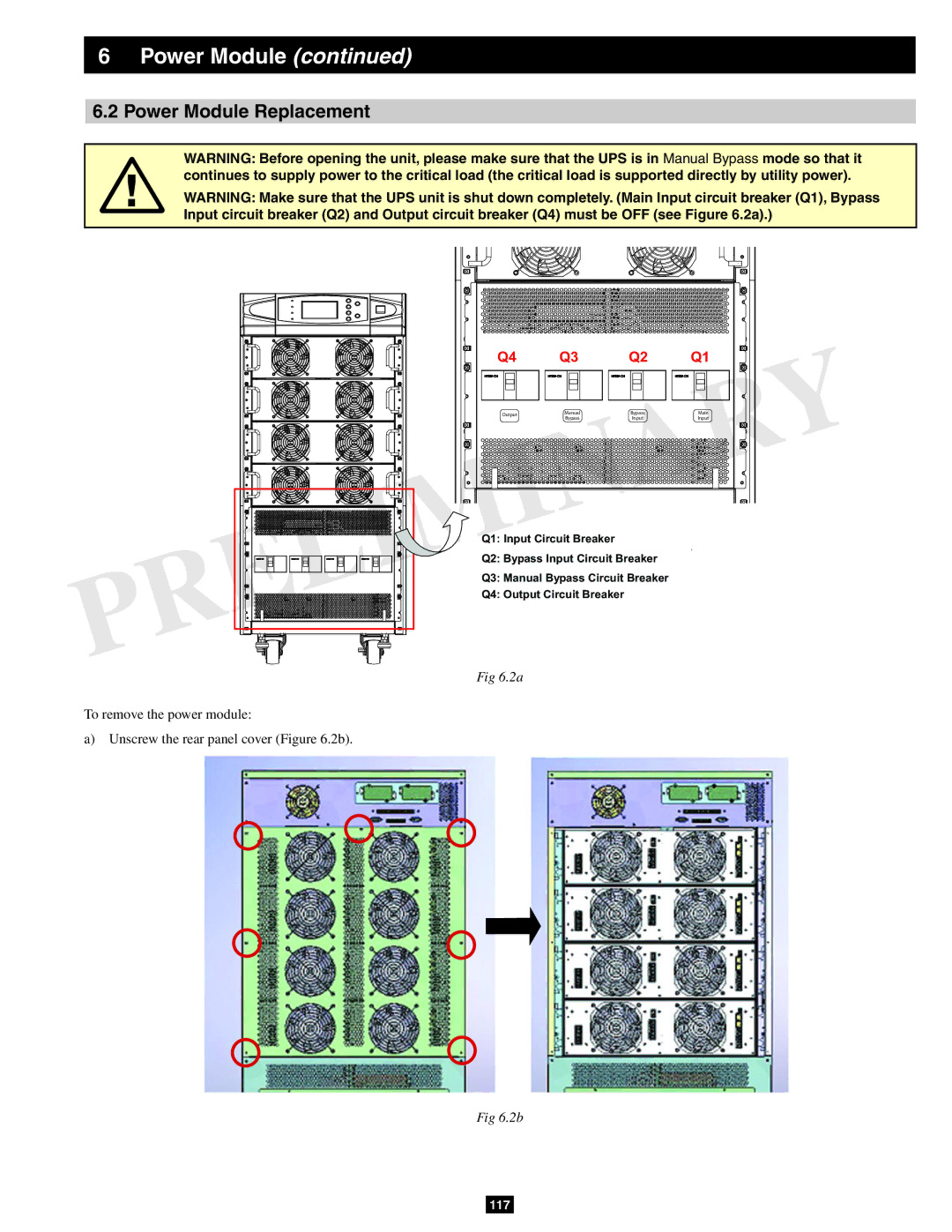 Tripp Lite SU60KX manual Power Module Replacement 