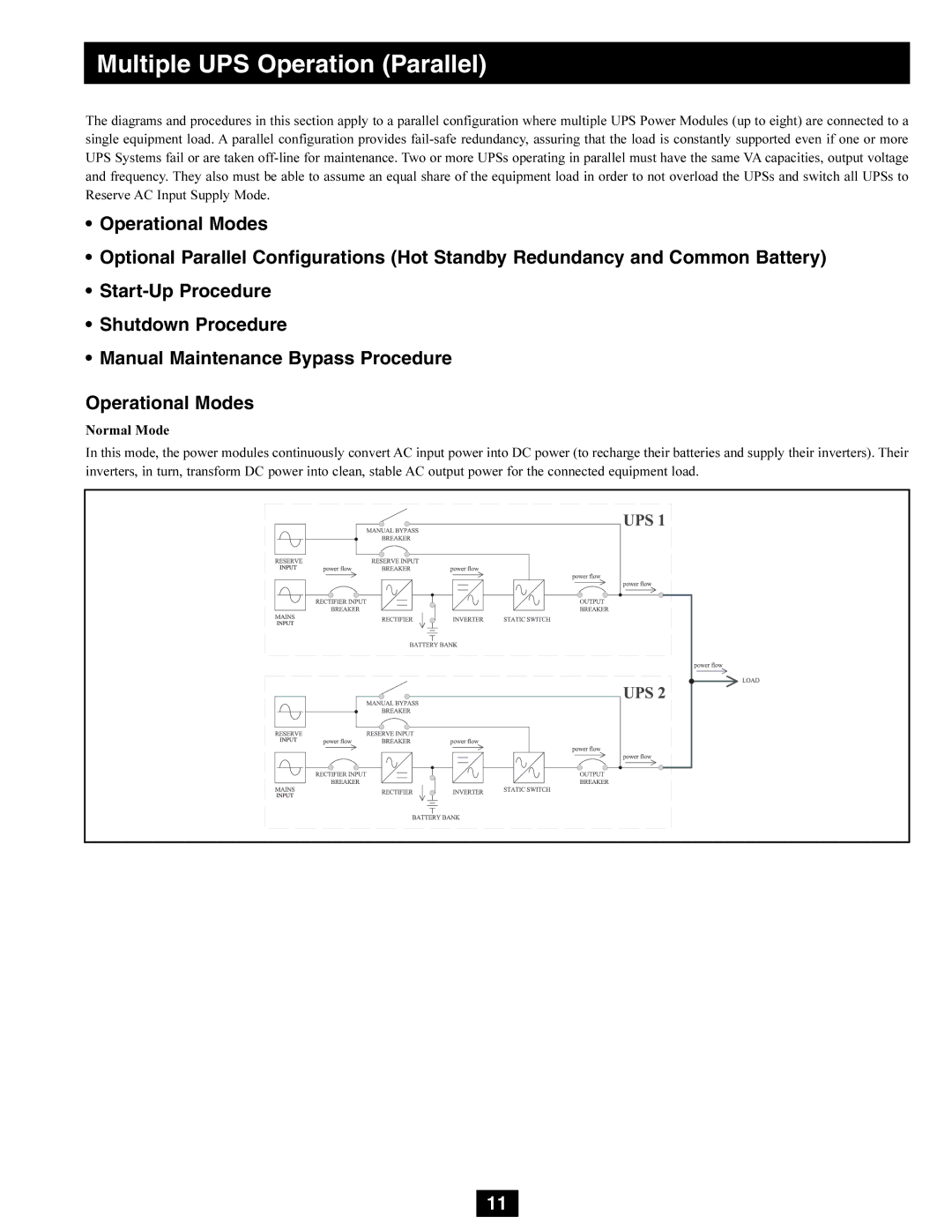 Tripp Lite SU50K3/3PM, SU80K3/3PM, SU80K3/3INTPM, SU50K3/3INTPM owner manual Multiple UPS Operation Parallel 