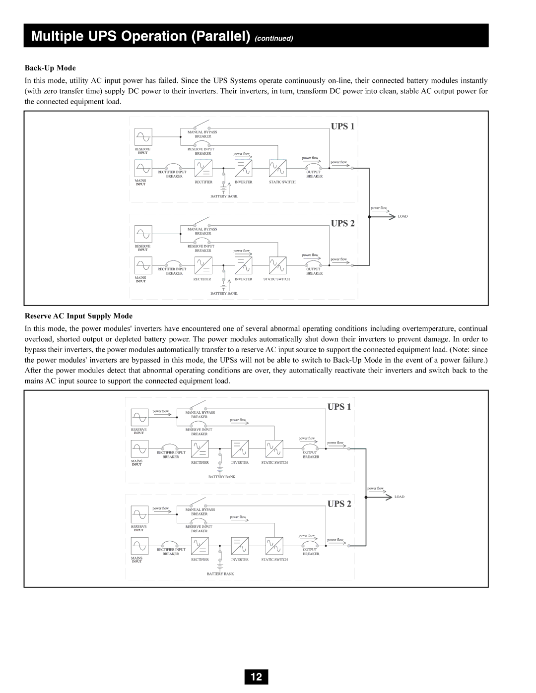 Tripp Lite SU80K3/3PM, SU80K3/3INTPM, SU50K3/3INTPM, SU50K3/3PM owner manual Multiple UPS Operation Parallel 