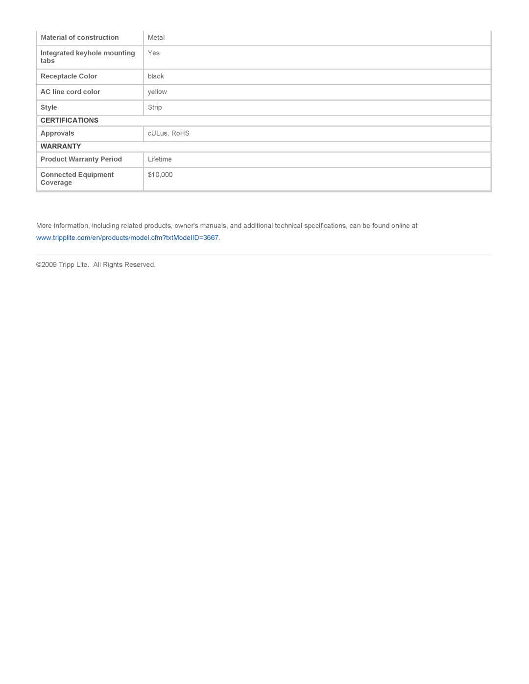 Tripp Lite TLM626SA owner manual Certifications, Warranty 