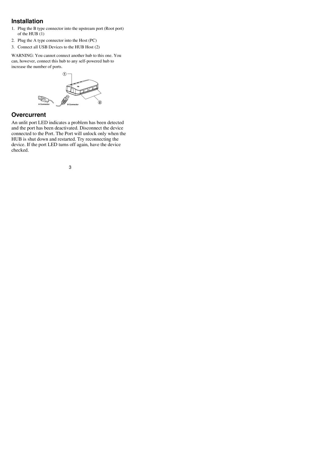 Tripp Lite U203-004-R user manual Installation, Overcurrent 