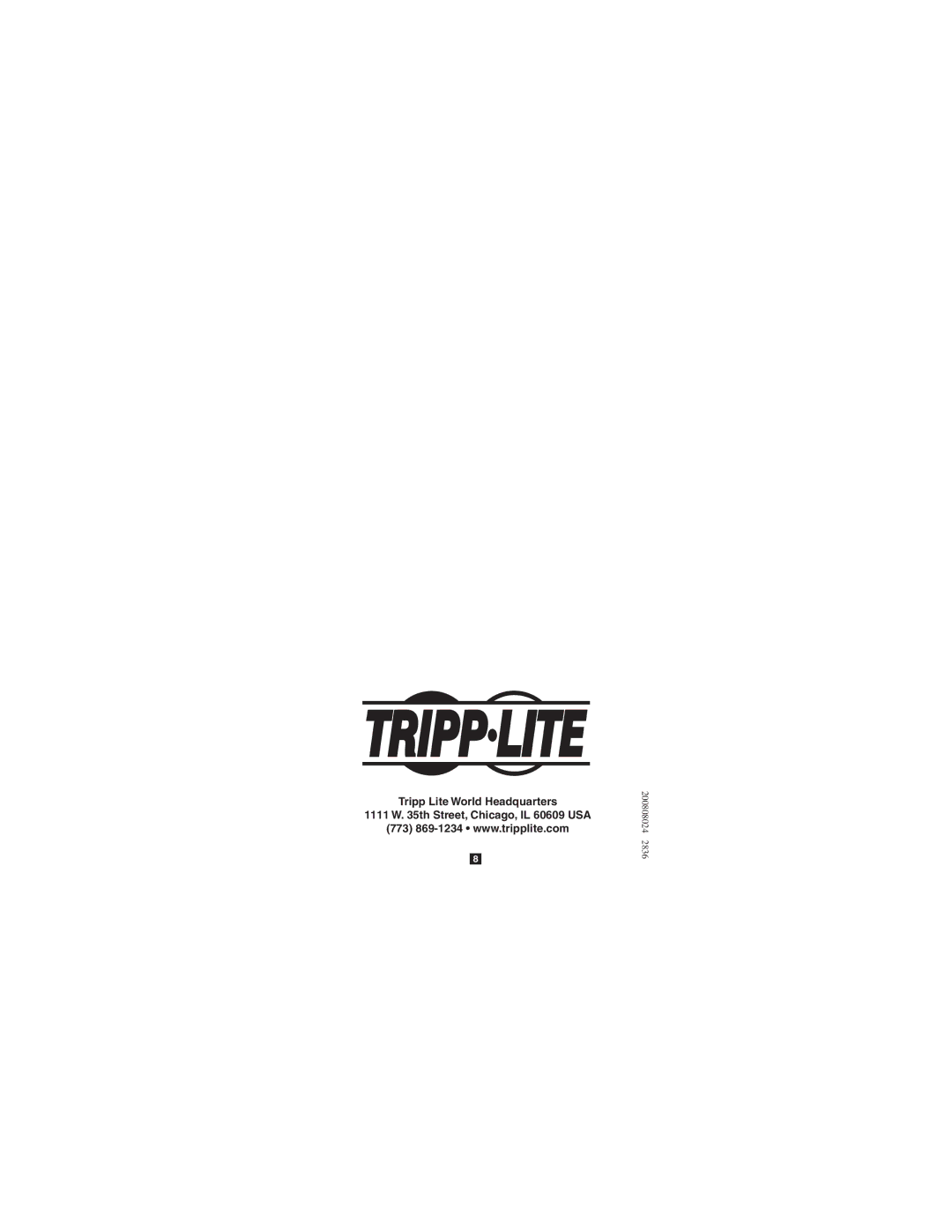 Tripp Lite U224-1R4-R, U224-4R4-R owner manual 200808024 2836 