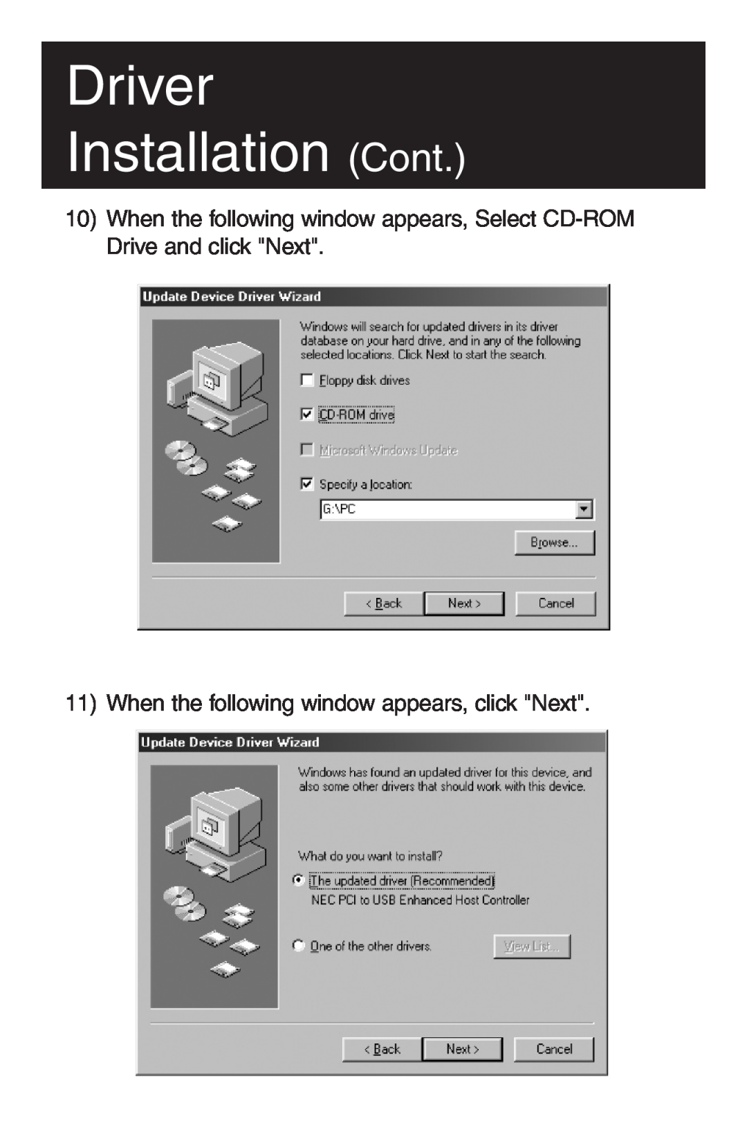 Tripp Lite U234-005-R user manual Driver Installation Cont, When the following window appears, click Next 
