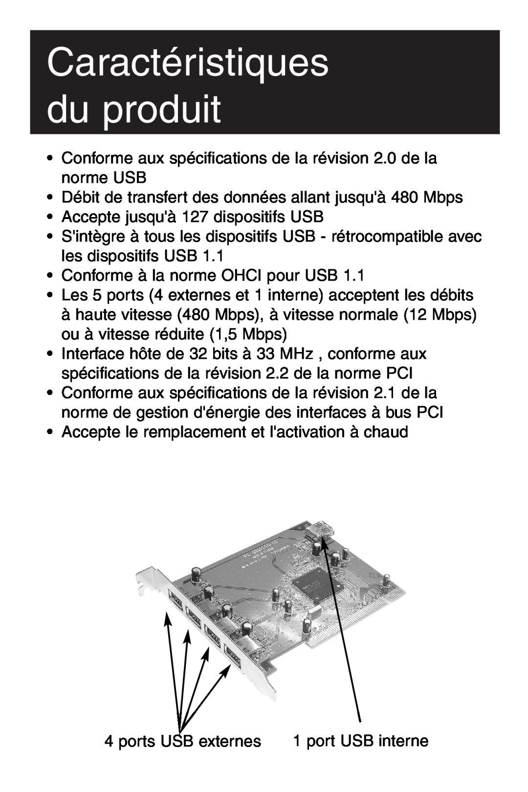Tripp Lite U234-005-R user manual Caractéristiques du produit 