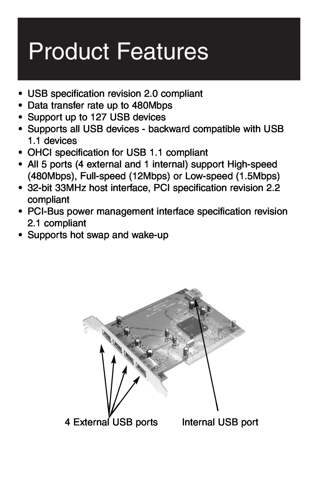 Tripp Lite U234-005-R user manual Product Features 