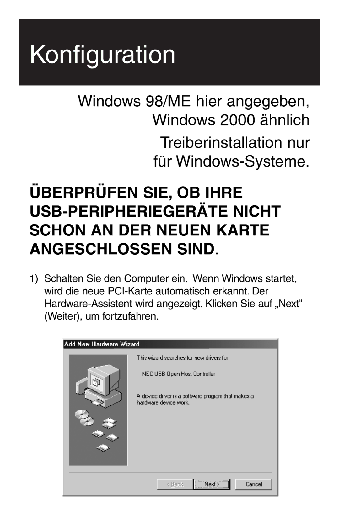 Tripp Lite U234-005-R user manual Konfiguration 