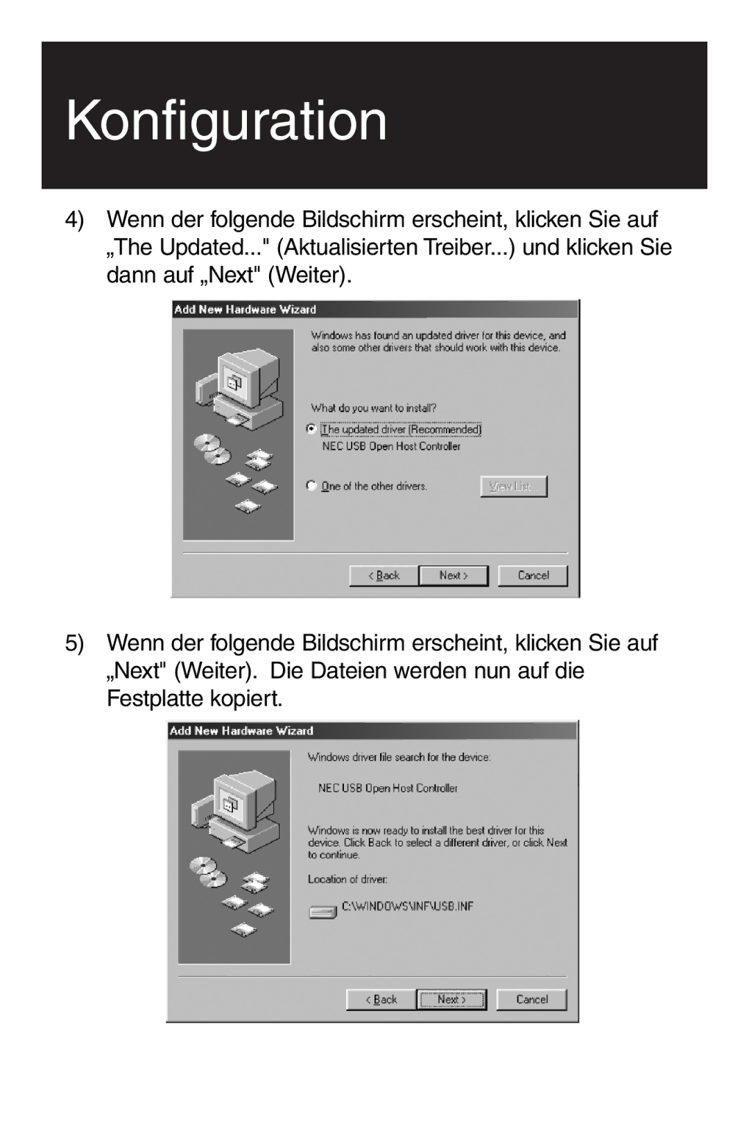 Tripp Lite U234-005-R user manual Konfiguration 