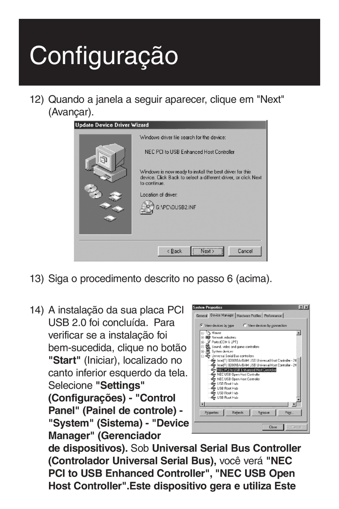 Tripp Lite U234-005-R user manual Configuração 