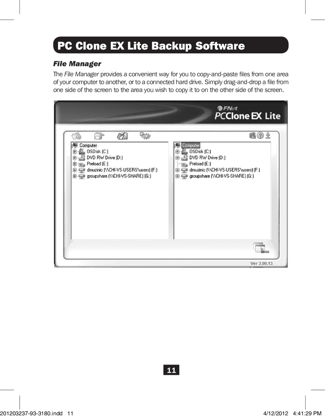 Tripp Lite U238-000-1 owner manual File Manager 