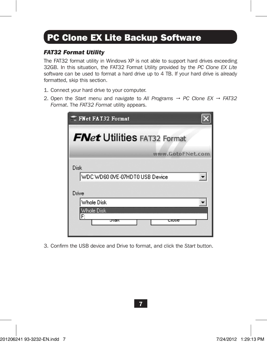 Tripp Lite U338-000 owner manual FAT32 Format Utility 