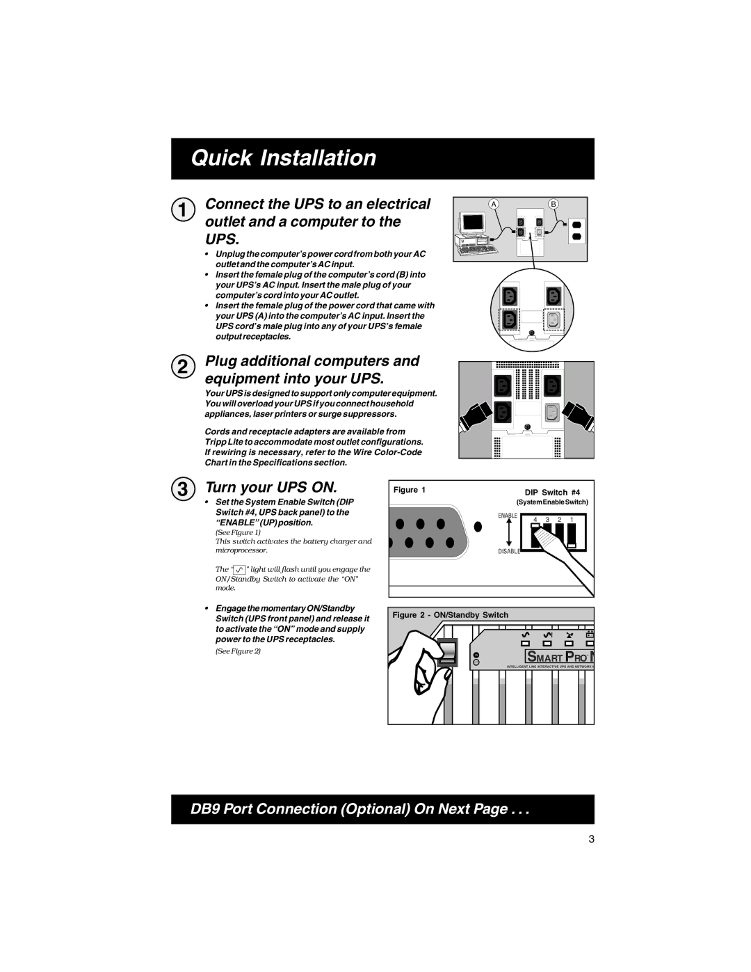 Tripp Lite XL INT 3000, XL INT 2200 specifications Quick Installation 