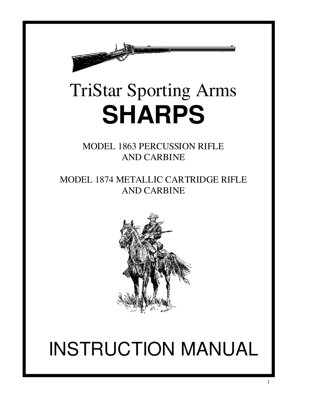 TriStar 1863 instruction manual Sharps 