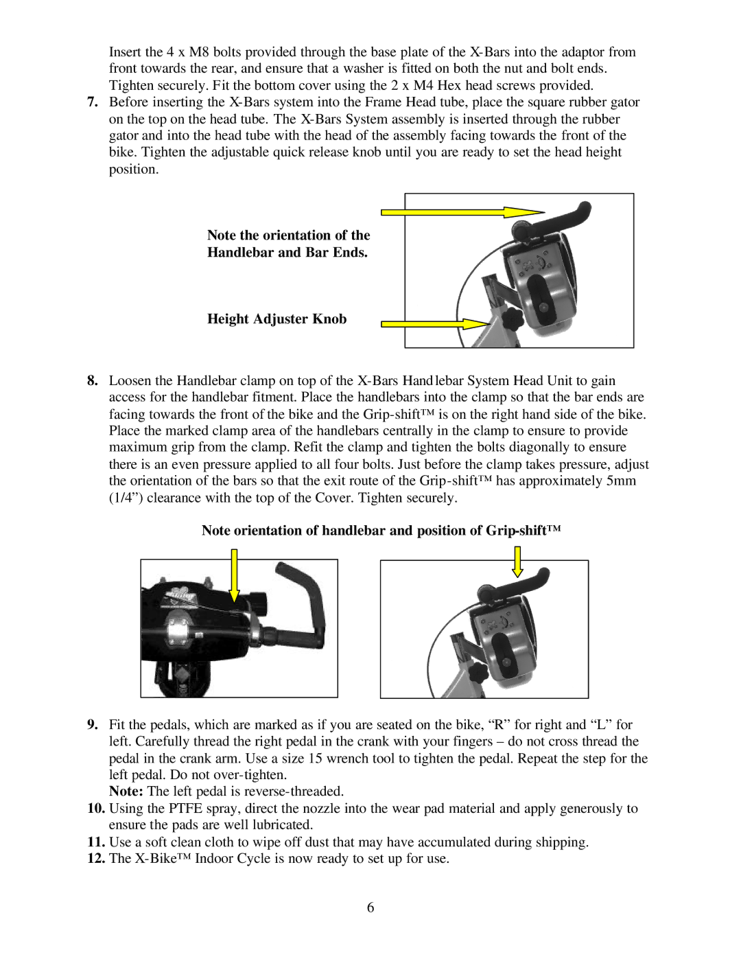 Trixter X-Bike manual Handlebar and Bar Ends Height Adjuster Knob 