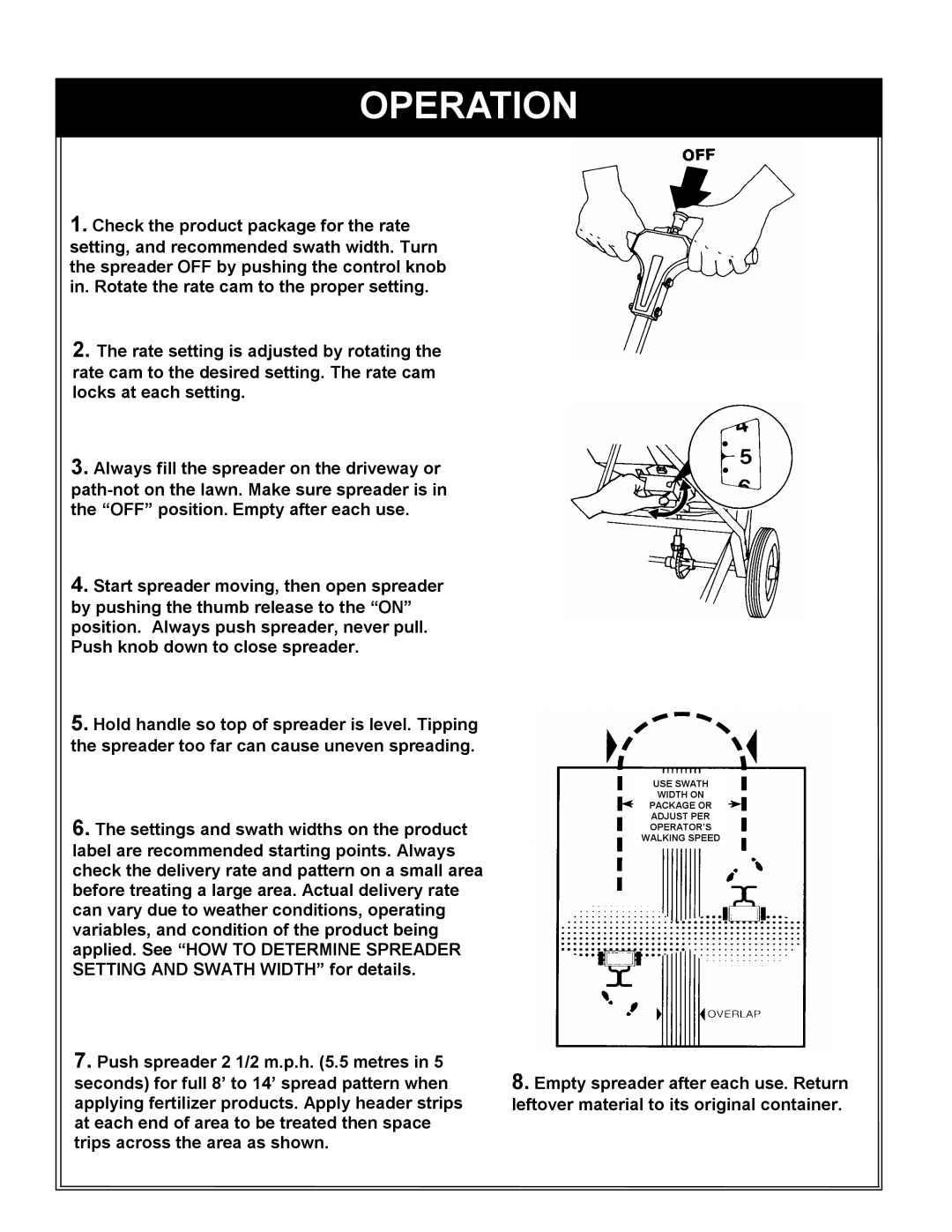 Trojan 30 owner manual Operation 