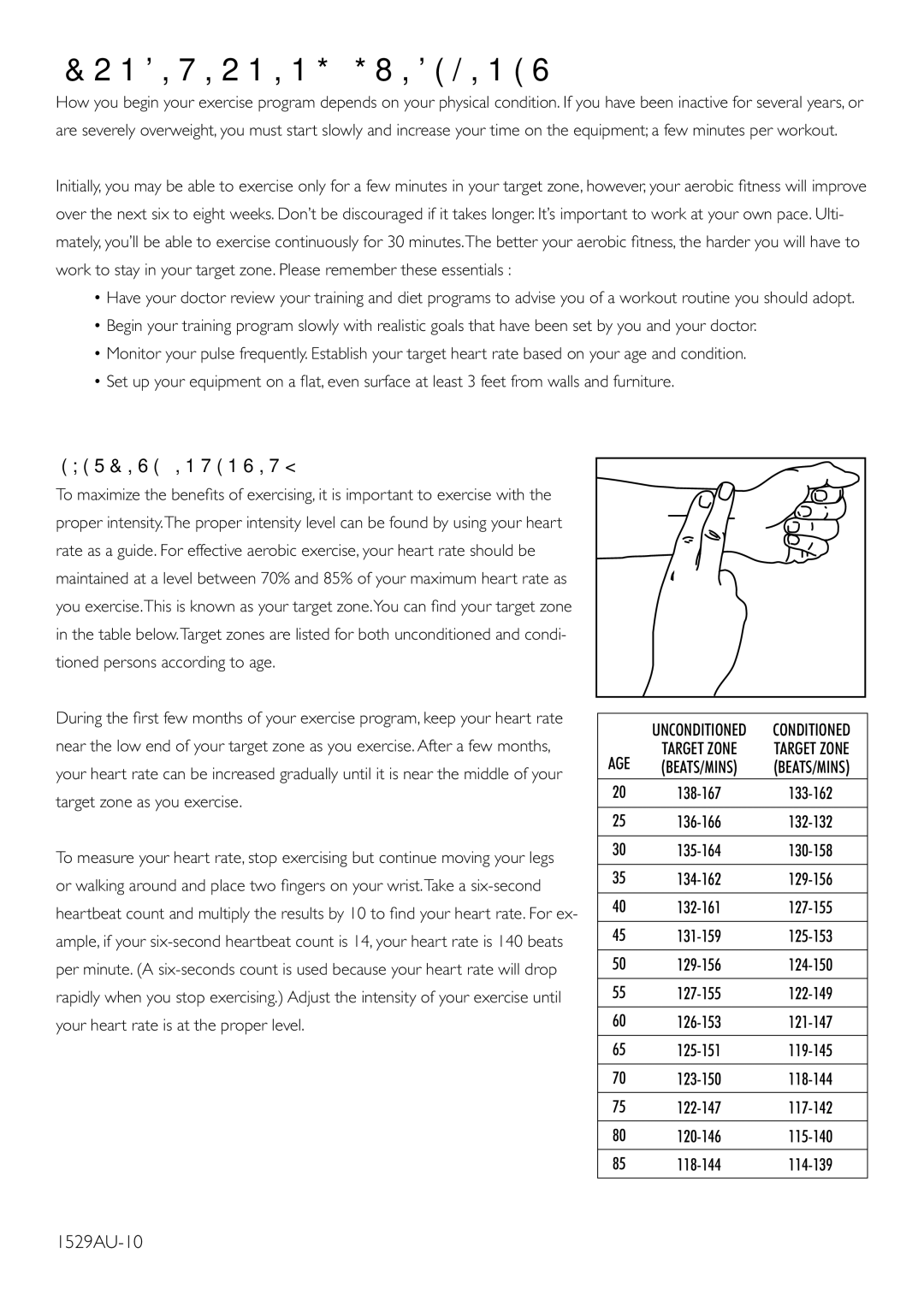 Trojan SOLO 200 manual Conditioning Guidelines, Exercise Intensity 