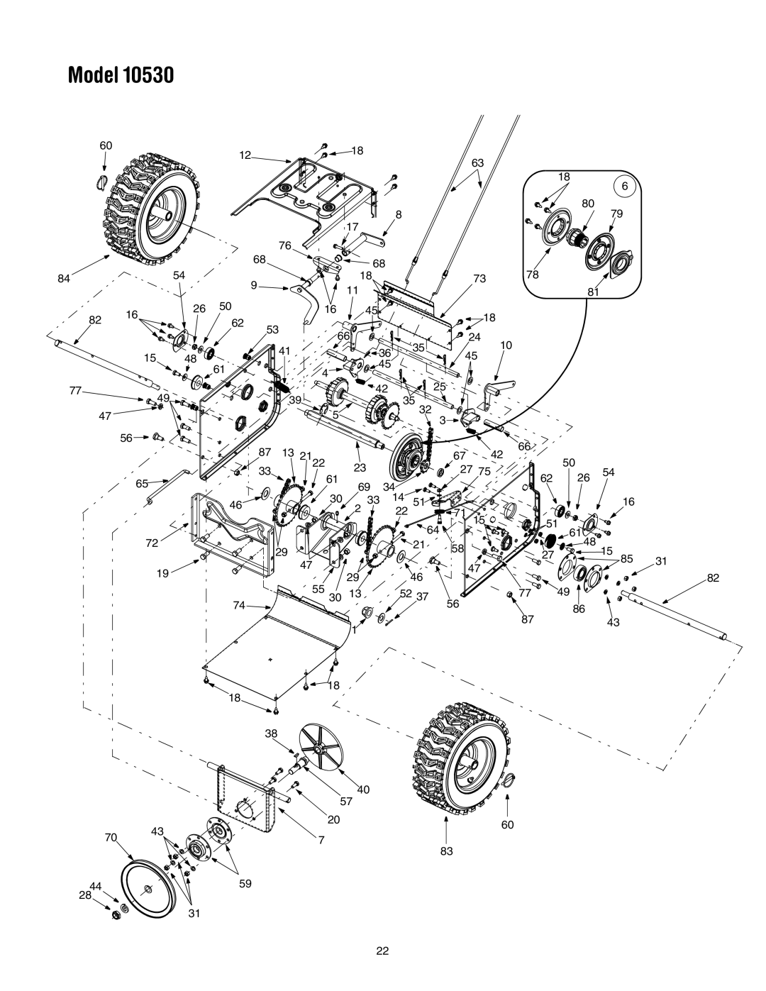 Troy-Bilt 10530 manual 2122 