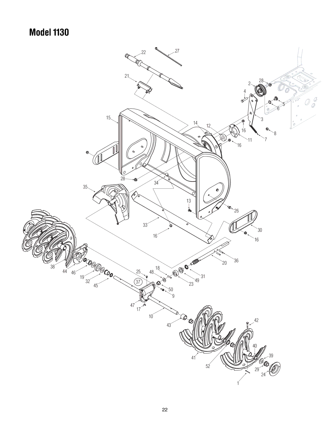 Troy-Bilt 1130, 1028 manual 31 23 