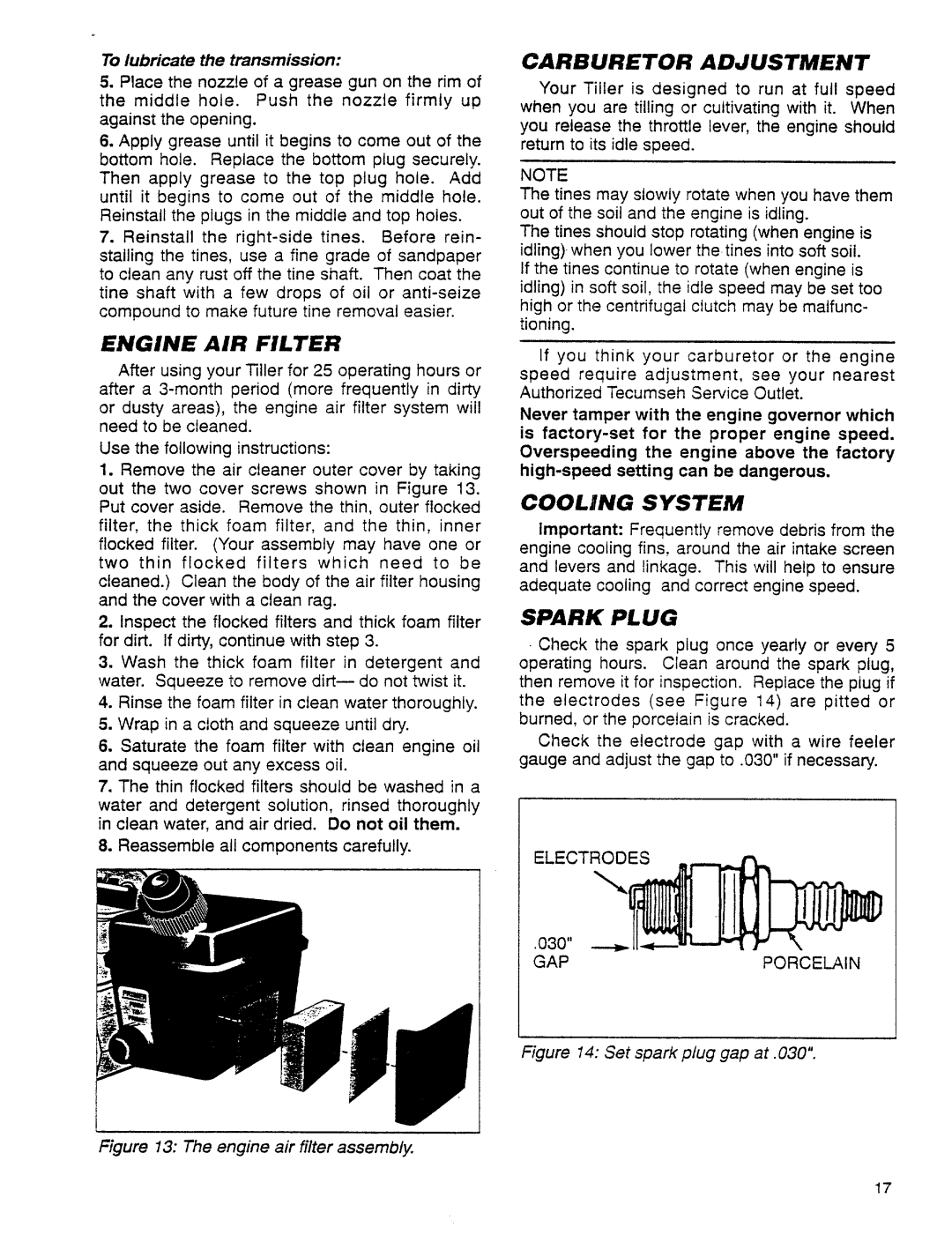 Troy-Bilt 12001C manual 