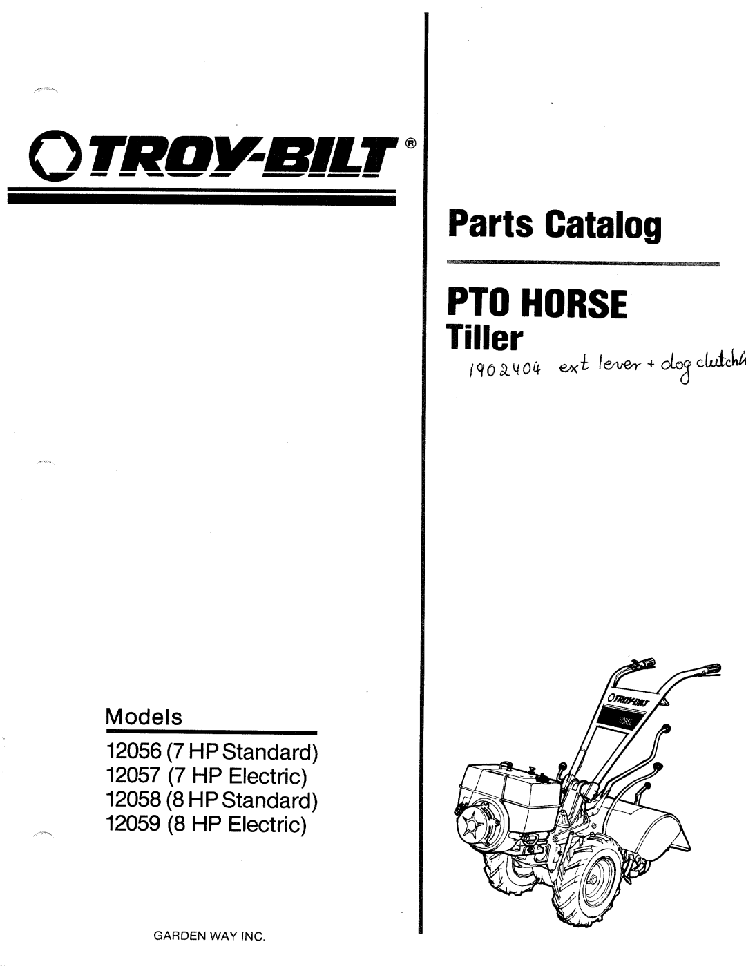 Troy-Bilt 12056-7HP, 12056(7HP) manual 