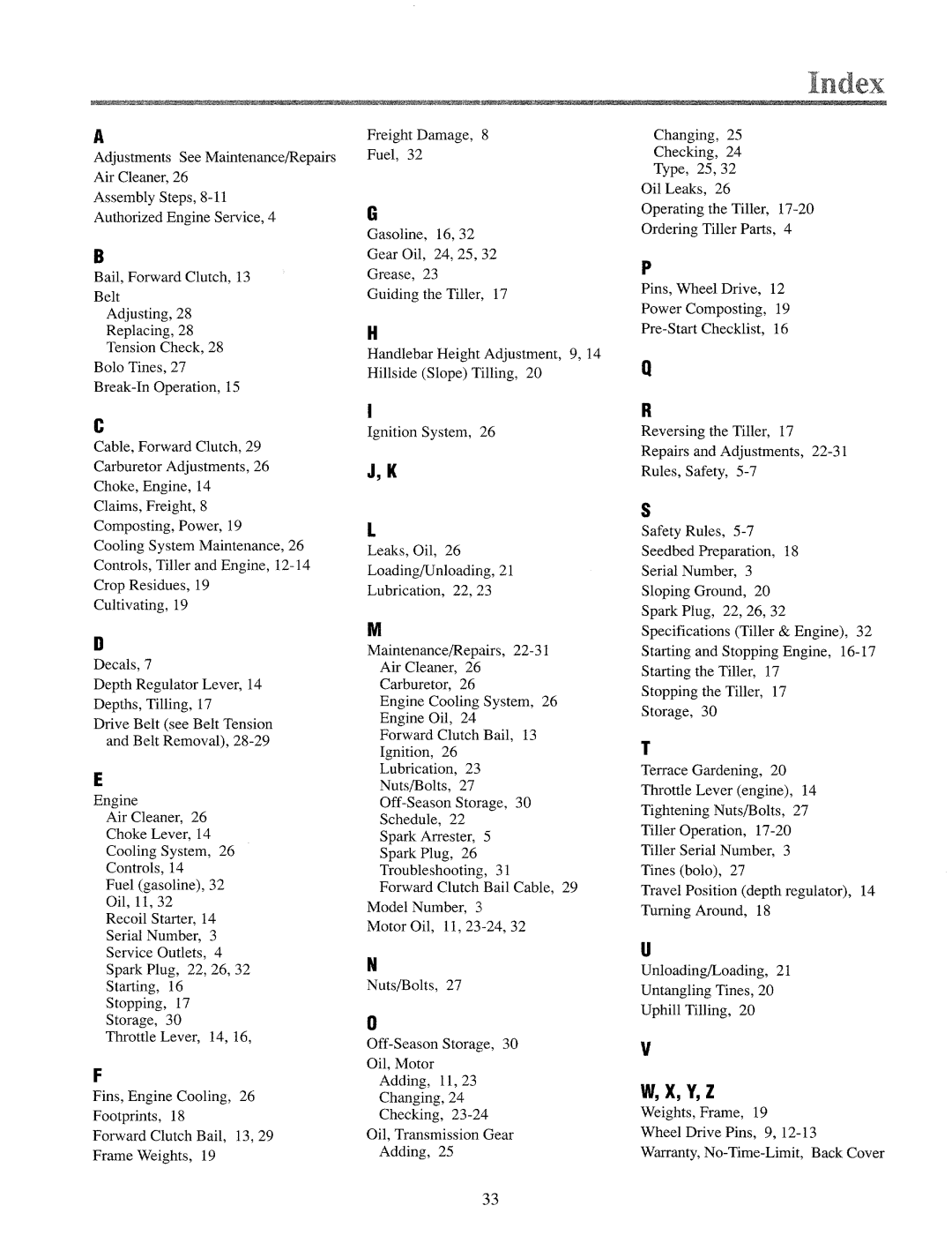 Troy-Bilt 12065, 12060 manual 