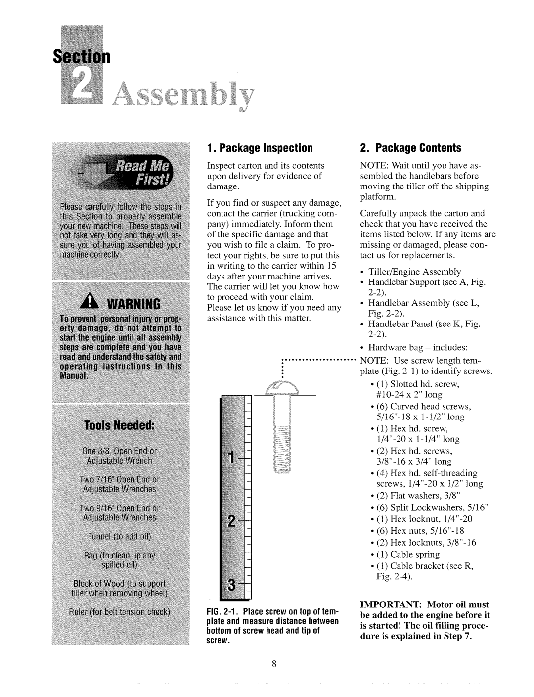 Troy-Bilt 12060, 12065 manual 