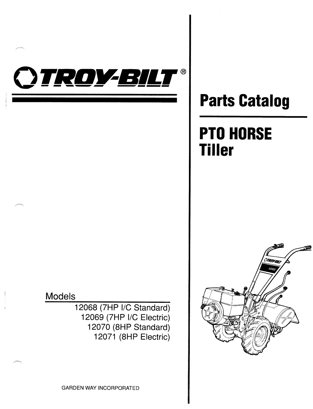 Troy-Bilt 12068-7HP manual 