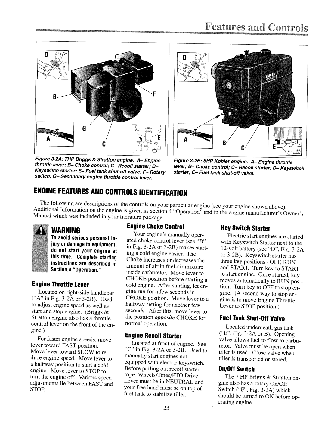 Troy-Bilt 12069-7HP, 12070-8HP, 12071-8HP manual 