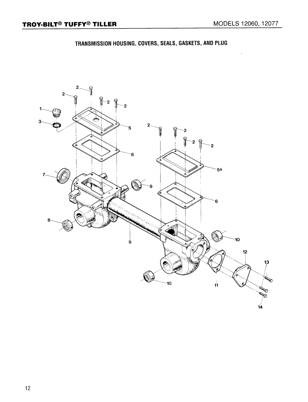 Troy-Bilt 12077 manual 