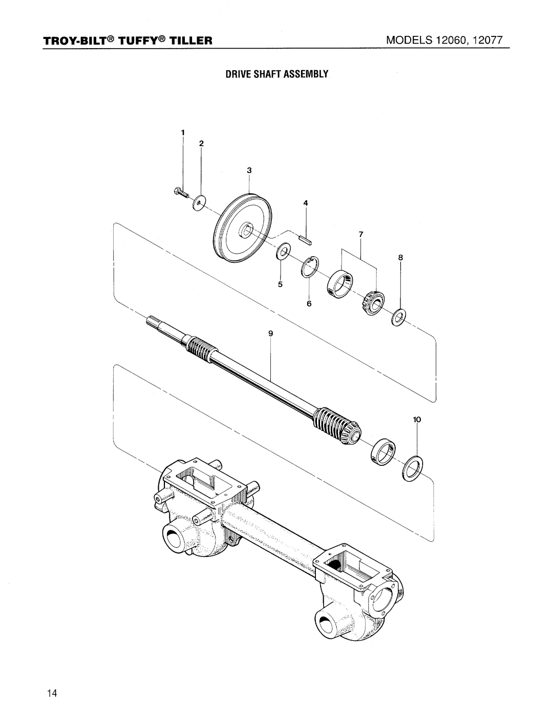 Troy-Bilt 12077 manual 