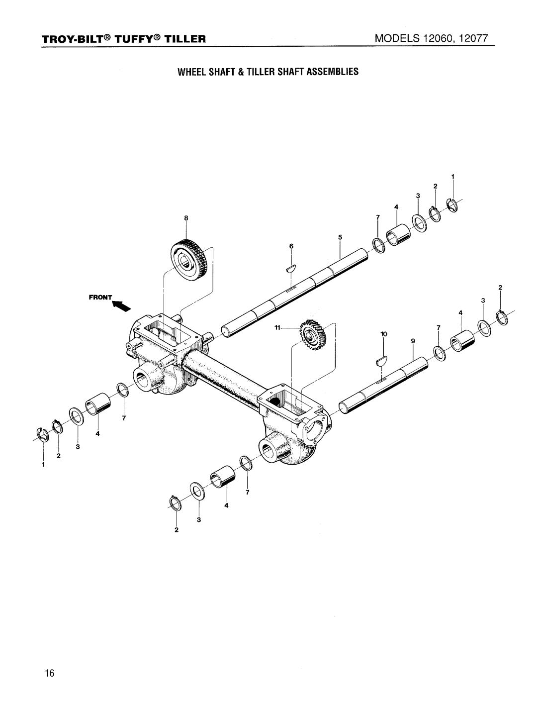 Troy-Bilt 12077 manual 