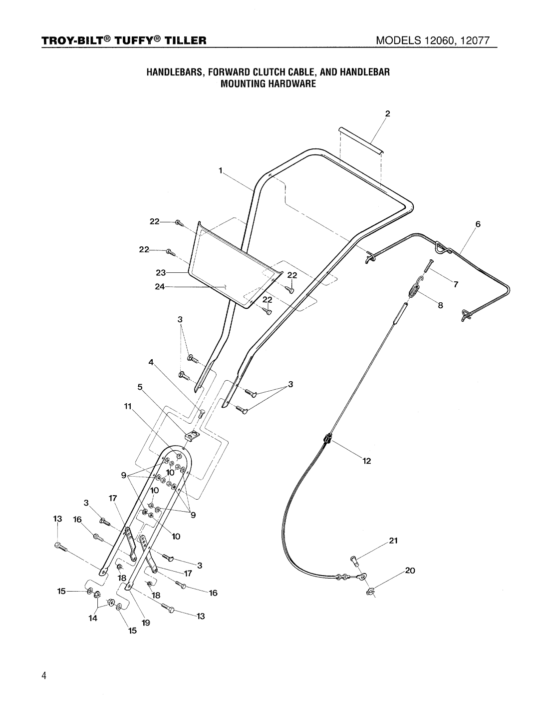 Troy-Bilt 12077 manual 