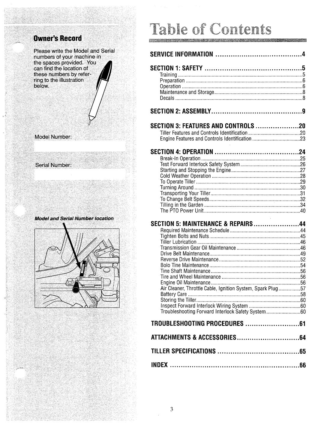 Troy-Bilt 12087, 12088, 12089, 12090 manual 