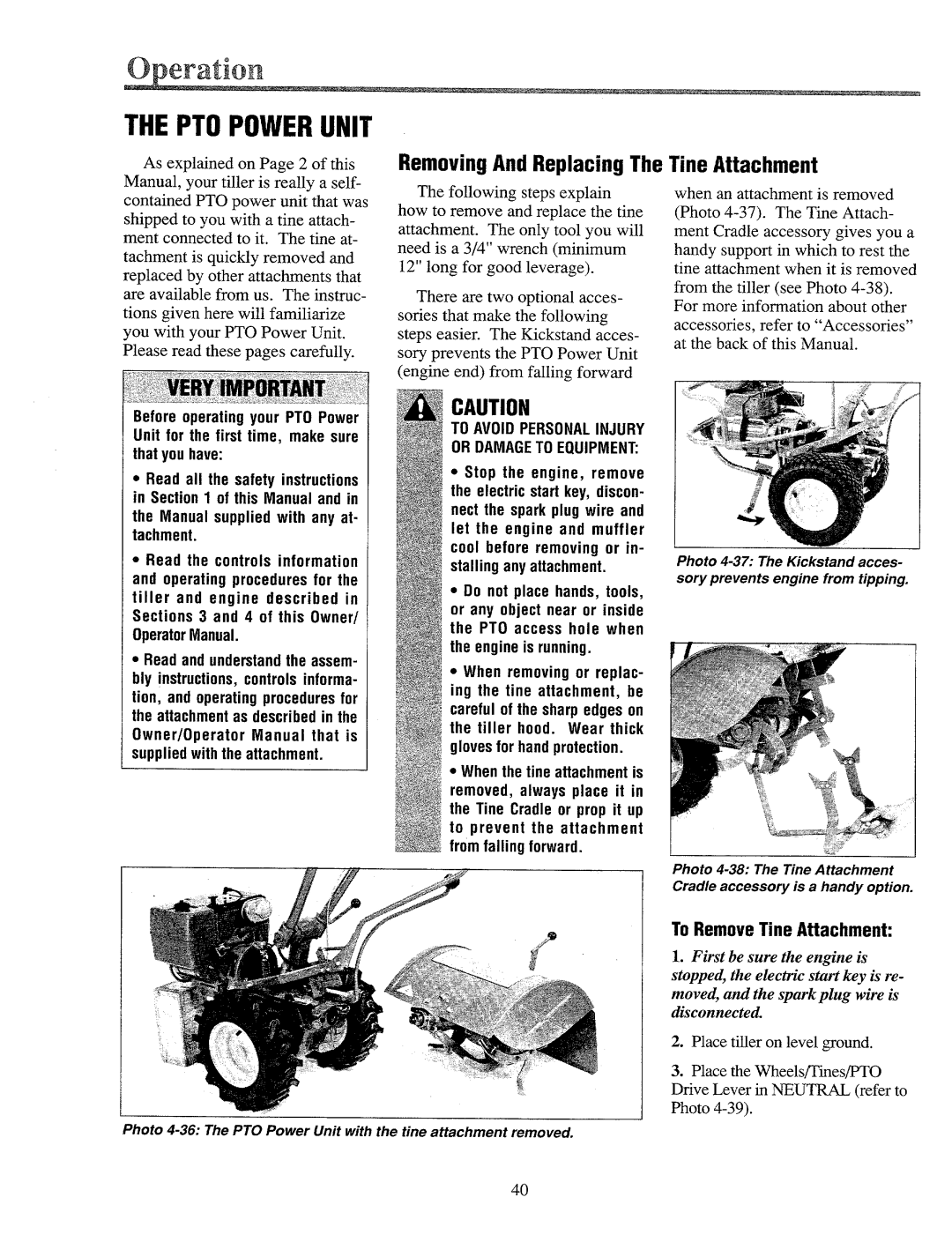 Troy-Bilt 12087, 12088, 12089, 12090 manual 