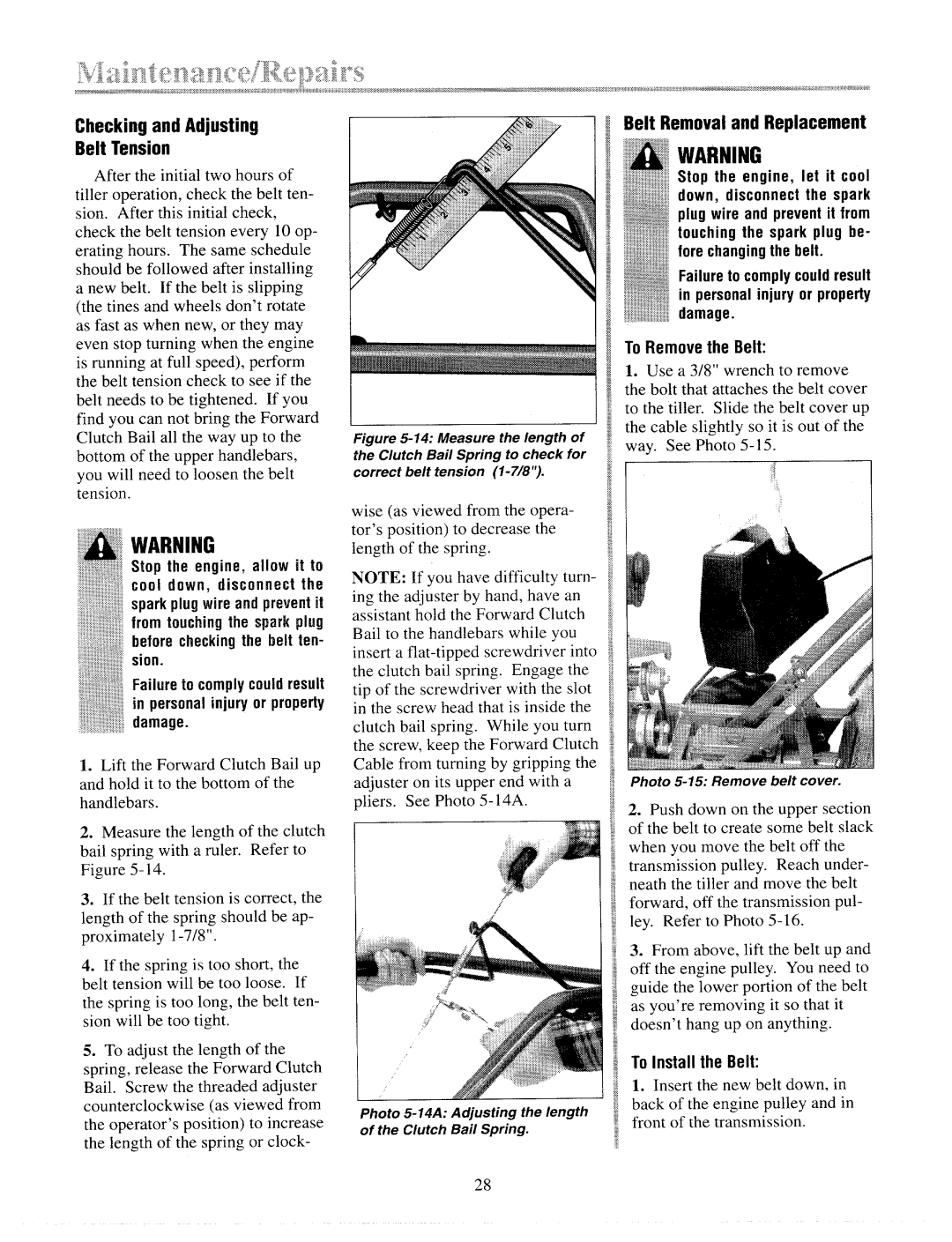 Troy-Bilt 12155 manual 