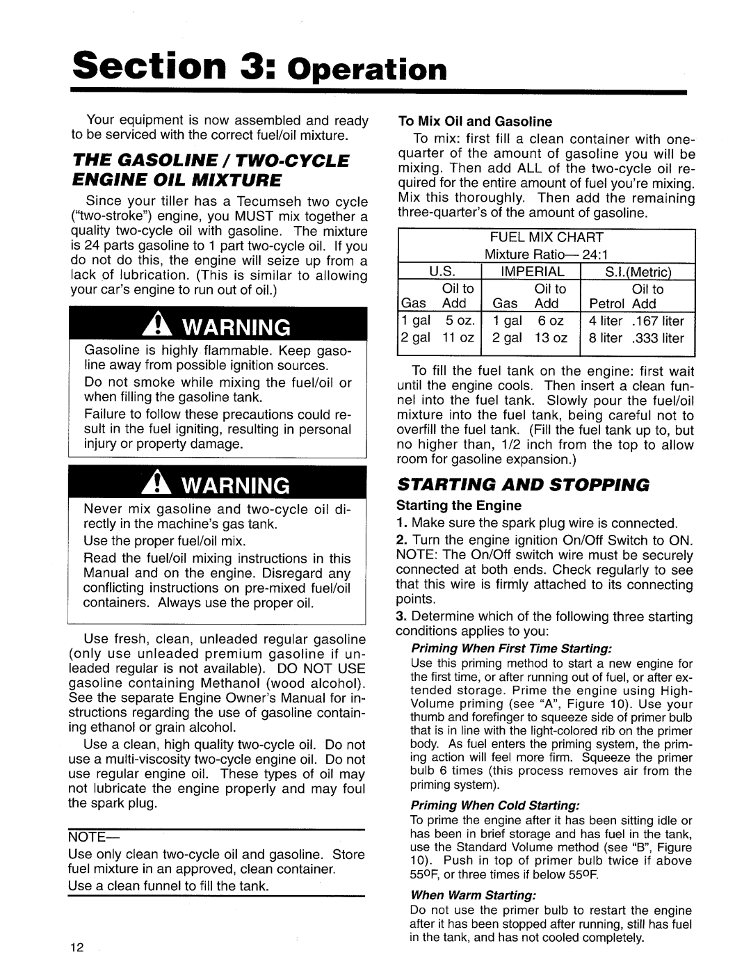 Troy-Bilt 12157 manual 