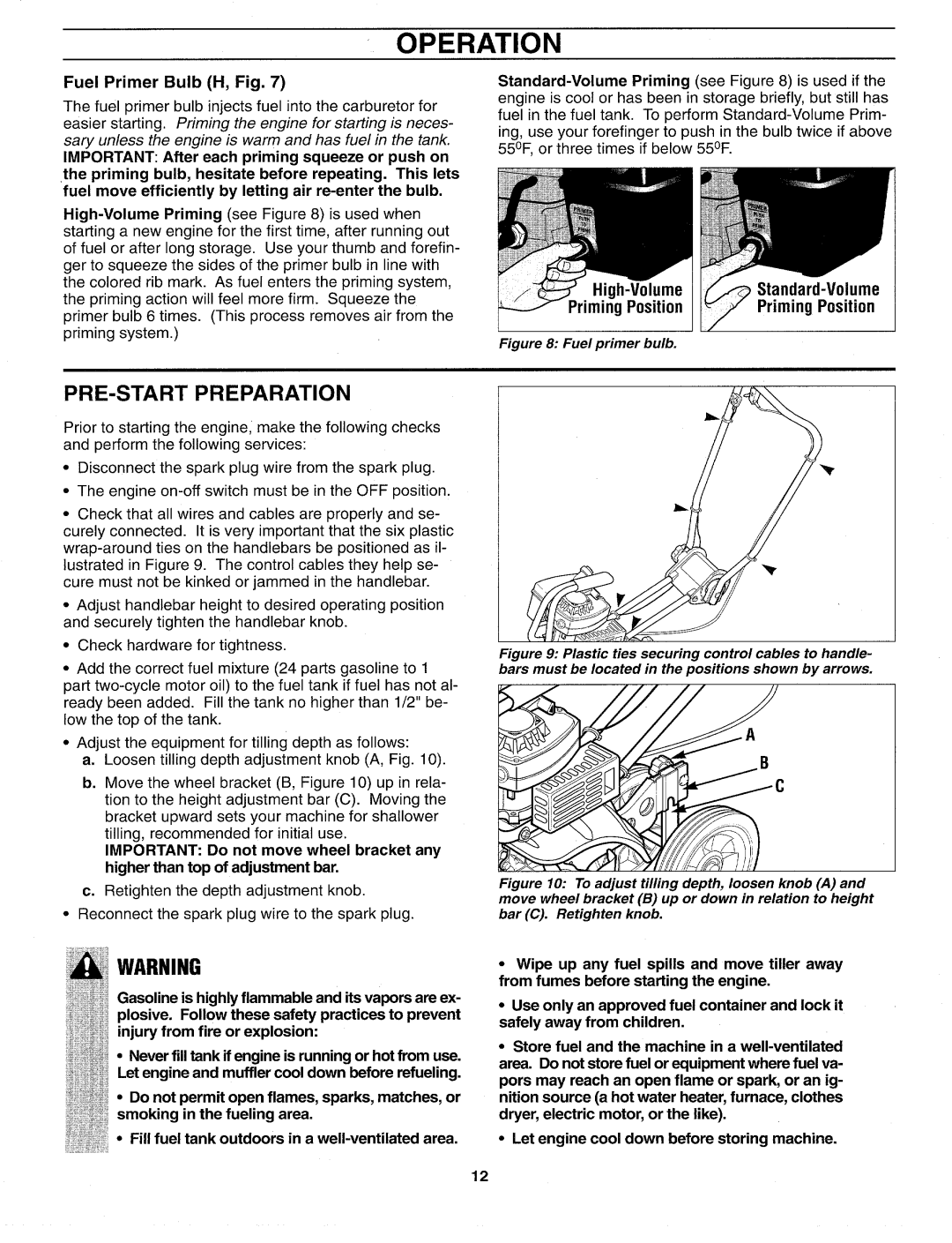 Troy-Bilt 12159 manual 