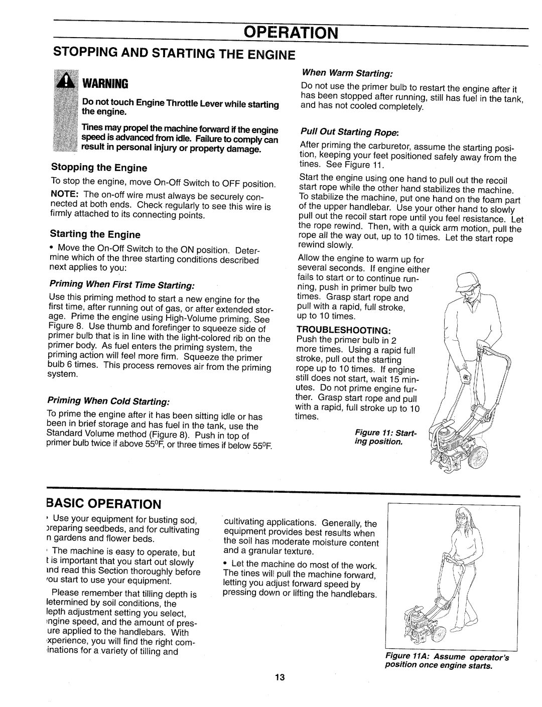 Troy-Bilt 12159 manual 