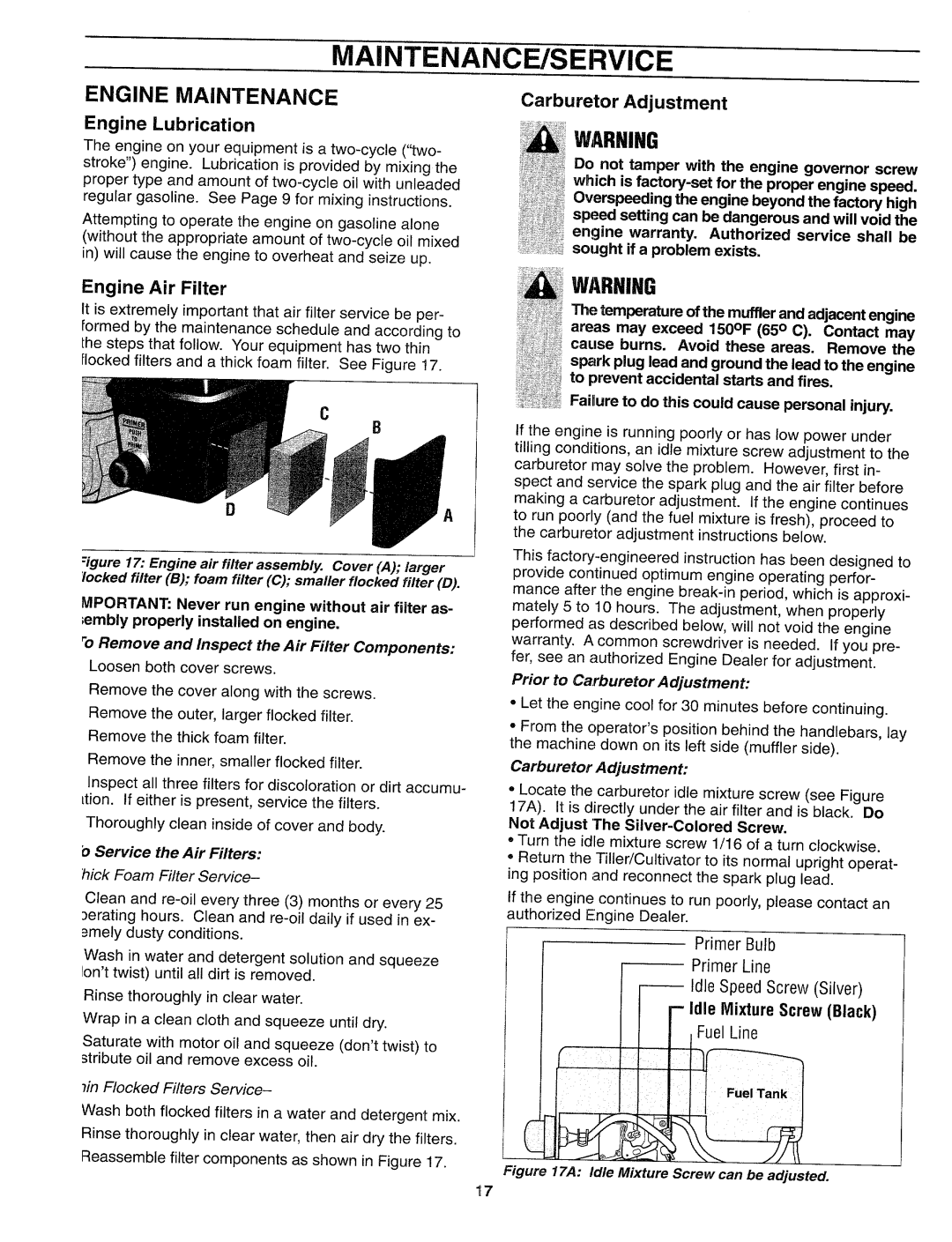 Troy-Bilt 12159 manual 