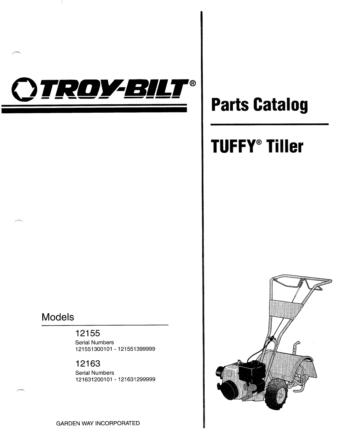 Troy-Bilt 12165 manual 