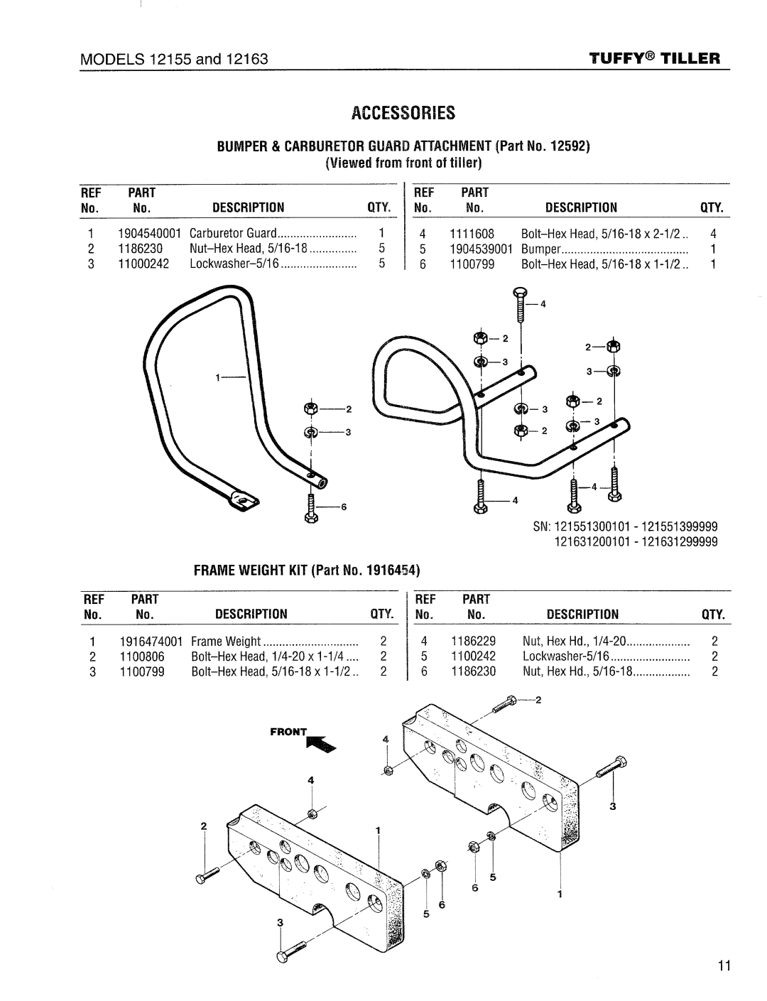 Troy-Bilt 12165 manual 