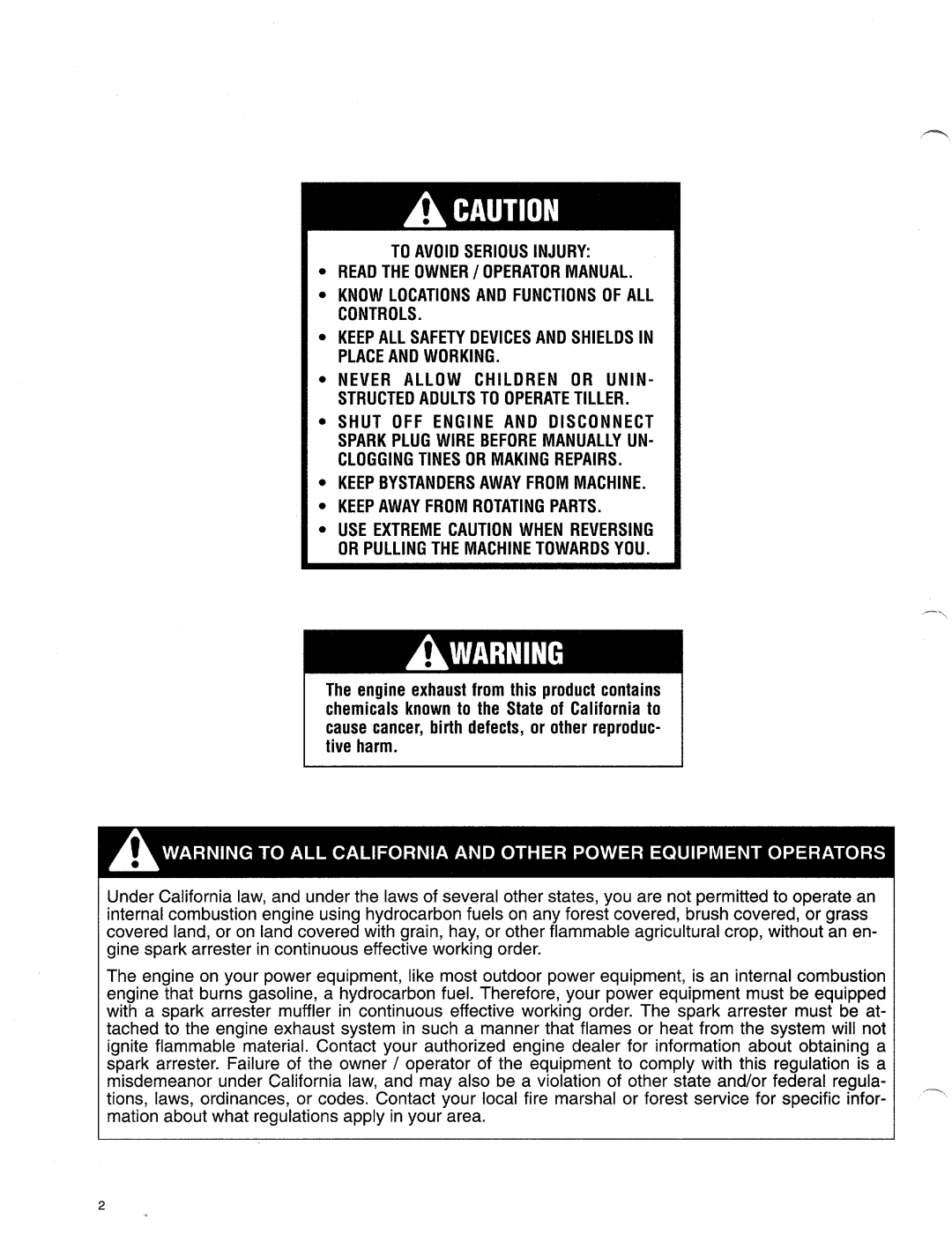 Troy-Bilt 12174, 15008, 15006, 15009 manual 