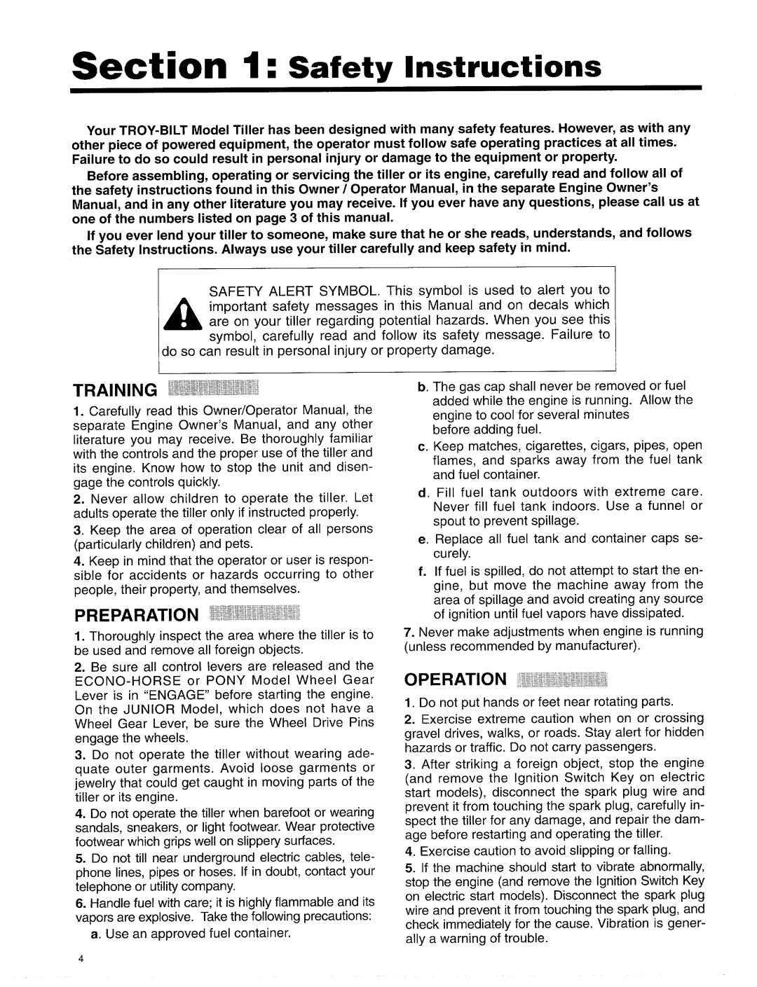 Troy-Bilt 15006, 12174, 15008, 15009 manual 