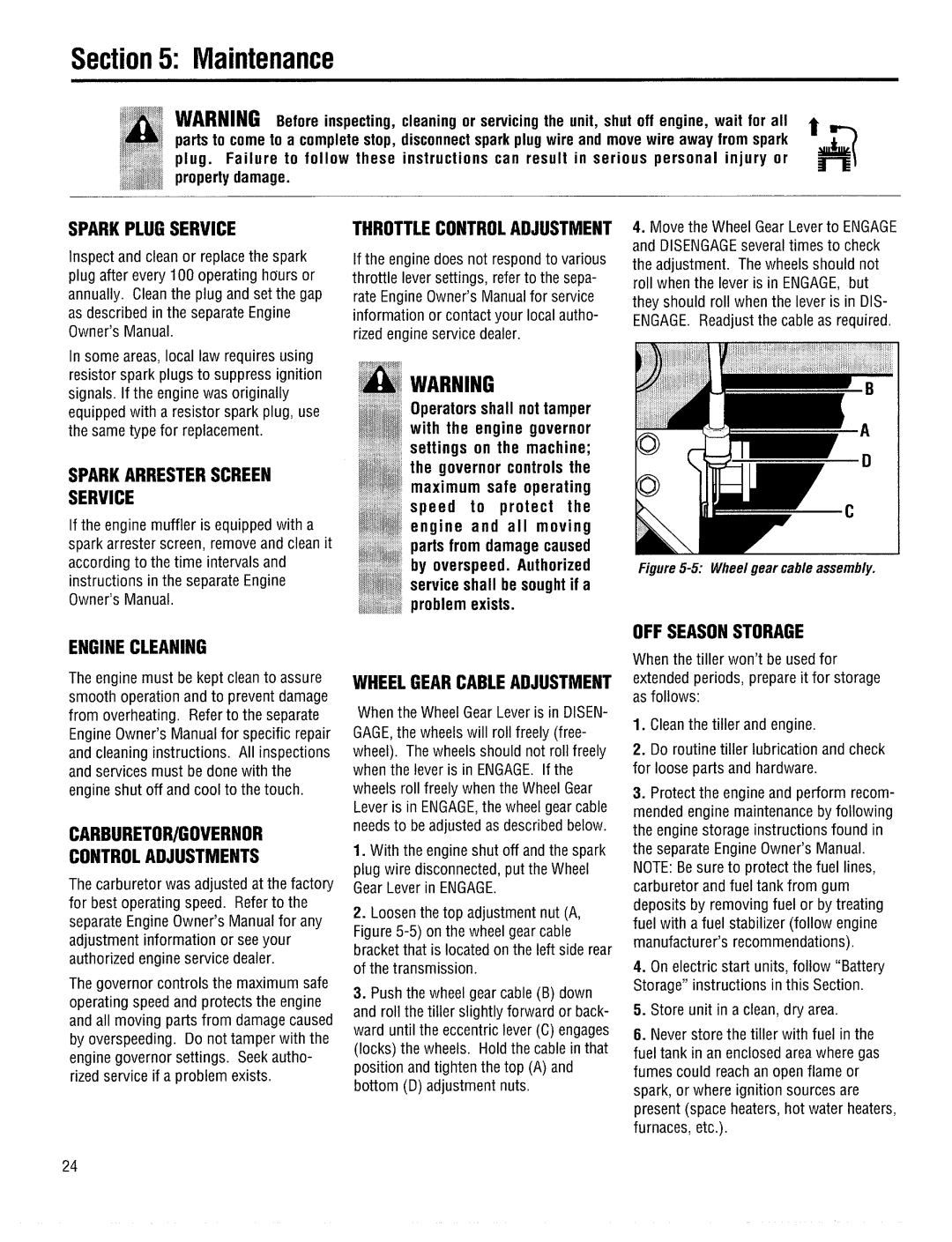 Troy-Bilt 12185 manual 