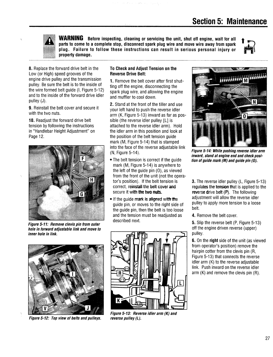 Troy-Bilt 12185 manual 