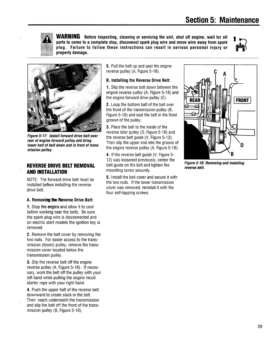 Troy-Bilt 12185 manual 