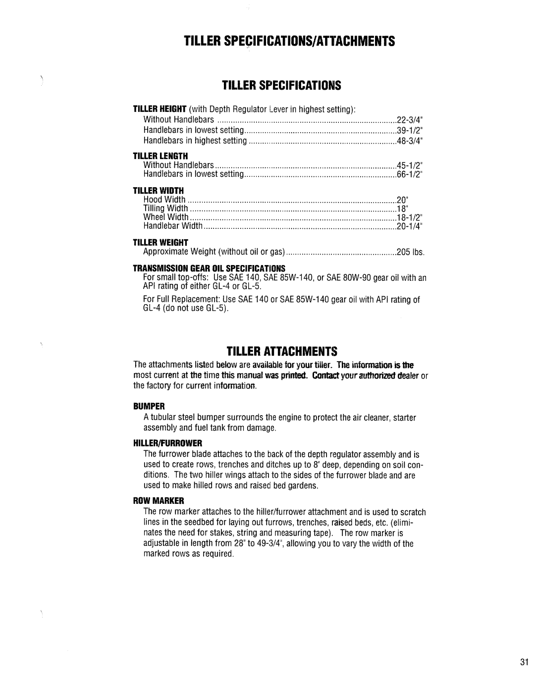 Troy-Bilt 12185 manual 