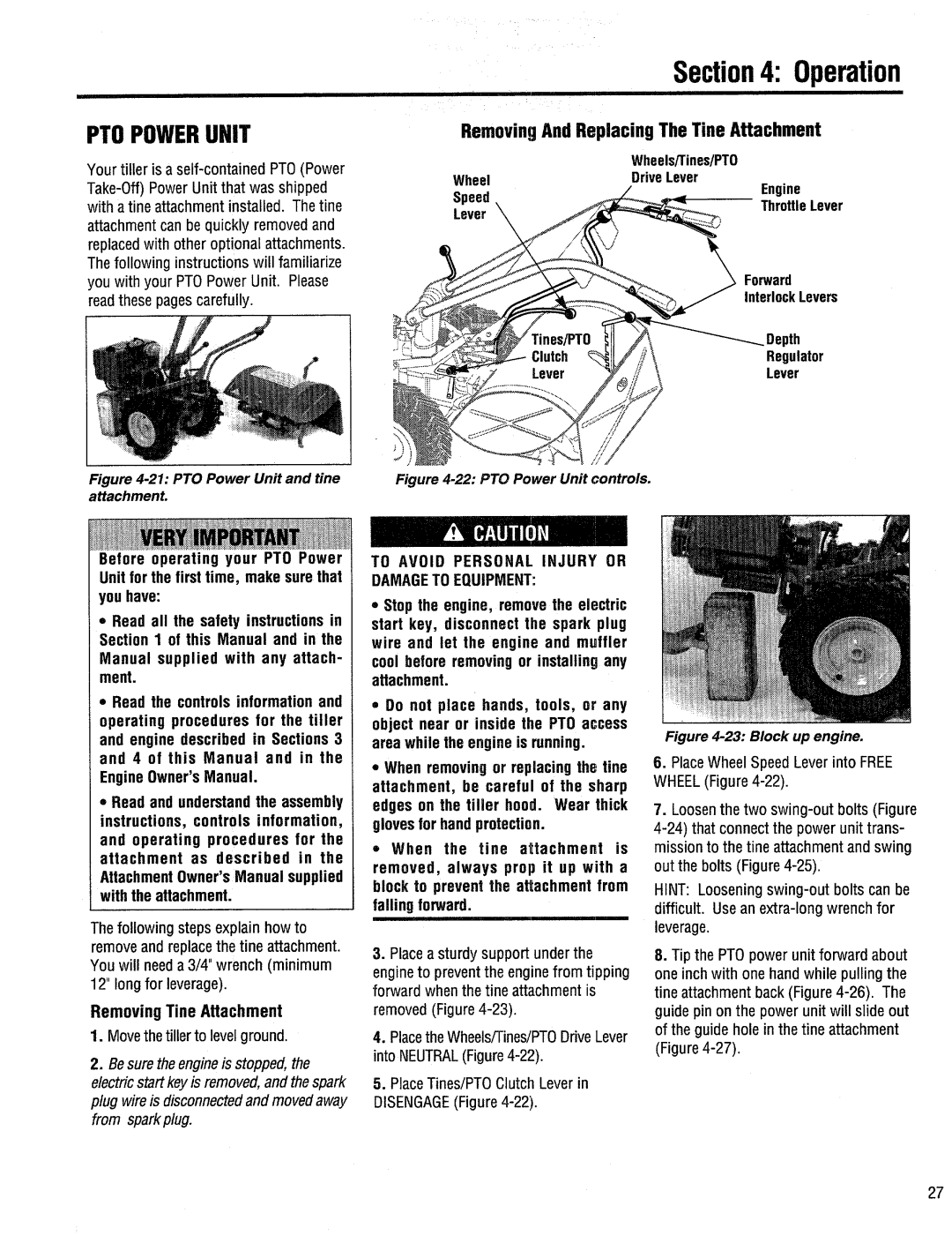 Troy-Bilt 12204-10HP manual 