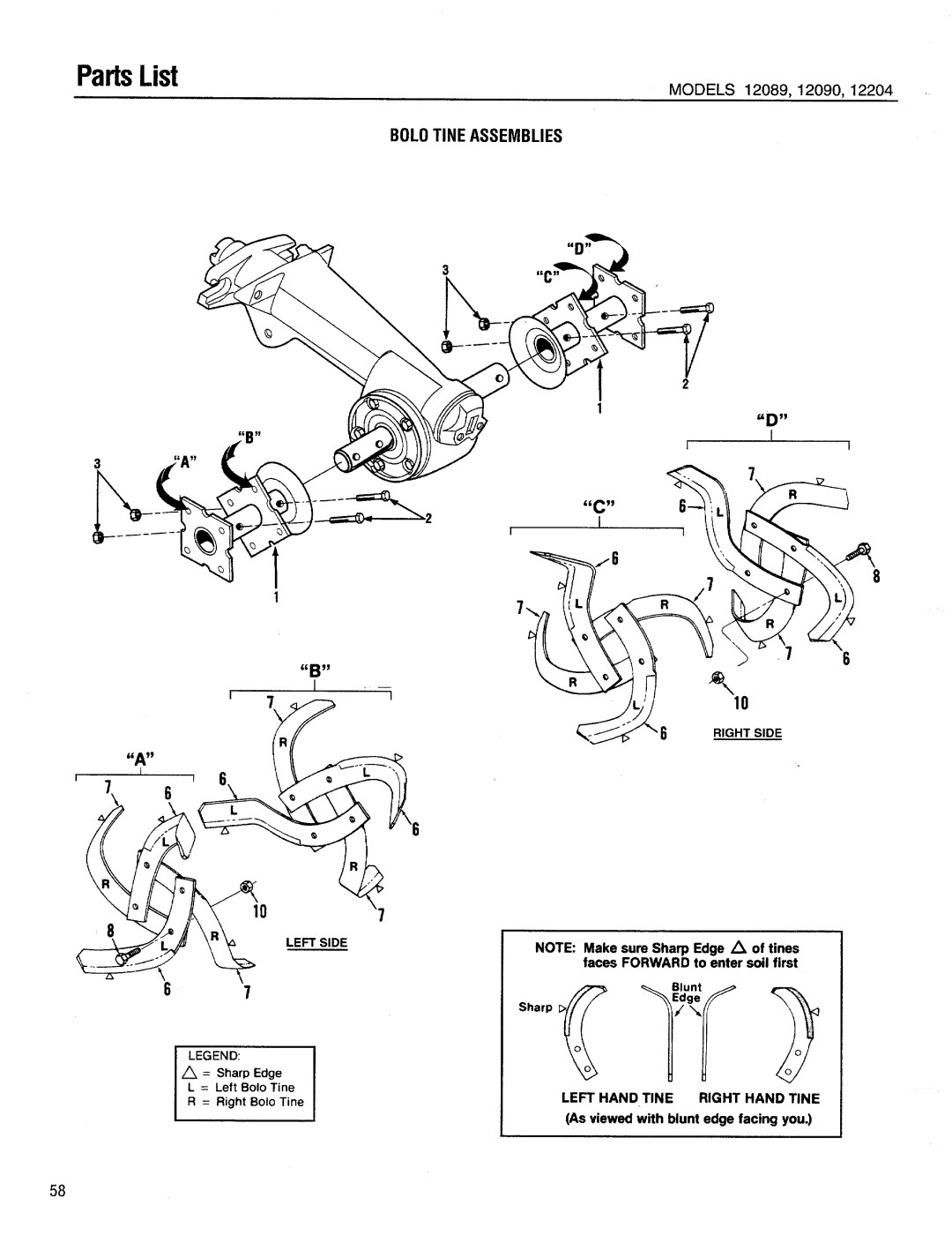 Troy-Bilt 12204-10HP manual 