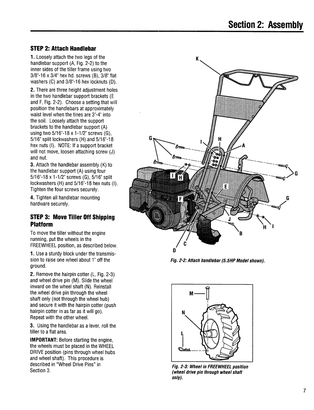 Troy-Bilt 12227-3.75HP, 12217-3.5HP, 12208-4.5HP manual 